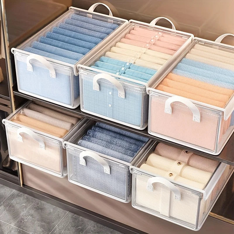 Foldable PVC Storage Box Large Capacity Dustproof Organizer Clothes Zpaxo