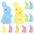 Foams Rabbit Decorations Easter Bunny Table Decoration Cute Small Zpaxo Default Title