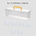 Spice Storage Containers Lids Stackable Divided Seasoning Box Zpaxo Transparent-7pcs