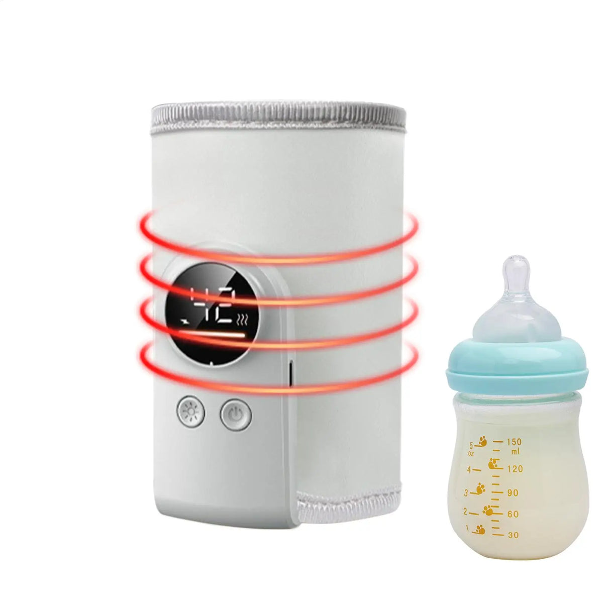 USB Milk Bottle Warmer Baby Heater Smart Constant Temp Fast Warming Zpaxo