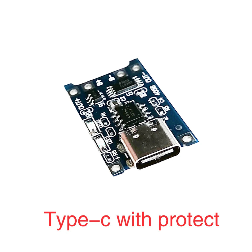 TP4056 5V 1A 18650 Lithium Battery Charger Module Charging Board with Protection Micro USB Type-C Battery Charger Board Module Zpaxo