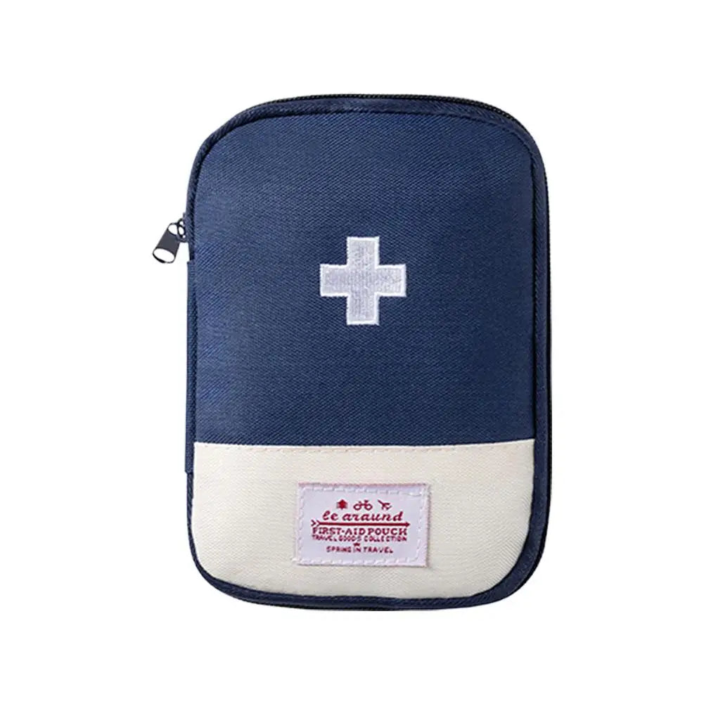 Travel First Aid Kit Medicine Bag Storage Aid Pouch Multi-Function Emergency Medicine Storage Health and Household Outdoor First Zpaxo Blue