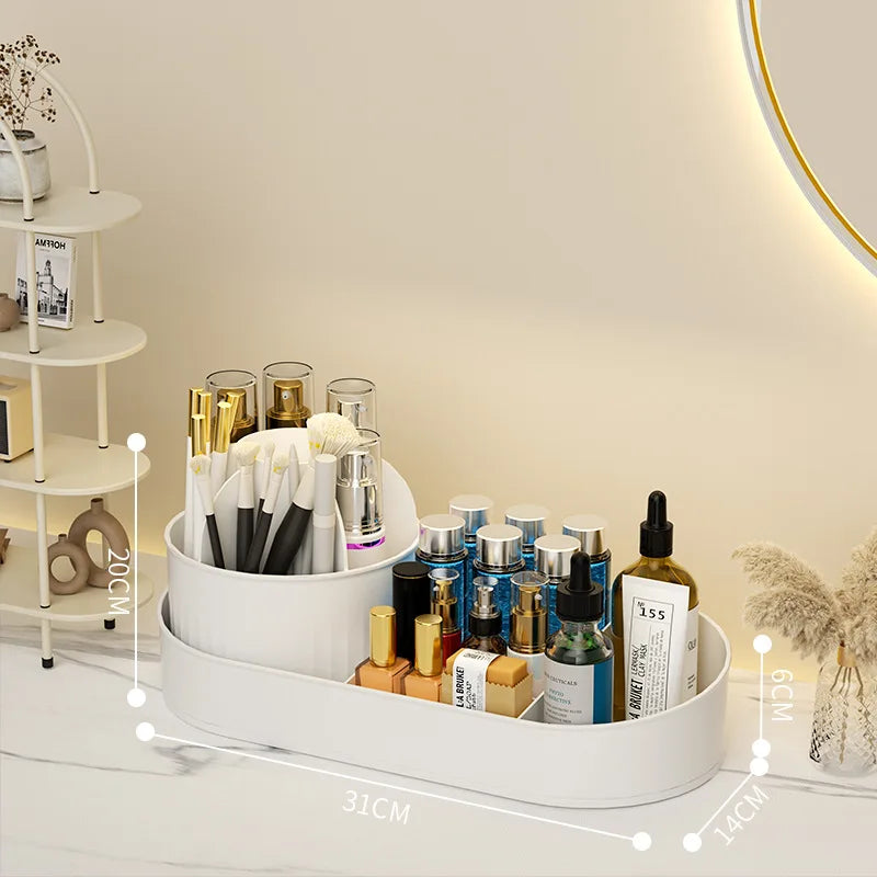 Multi-layer Storage for Drawer Cosmetics Organizer Storage Box Makeup Brush Holder Stable Dustproof Modern Vanity Storage Zpaxo