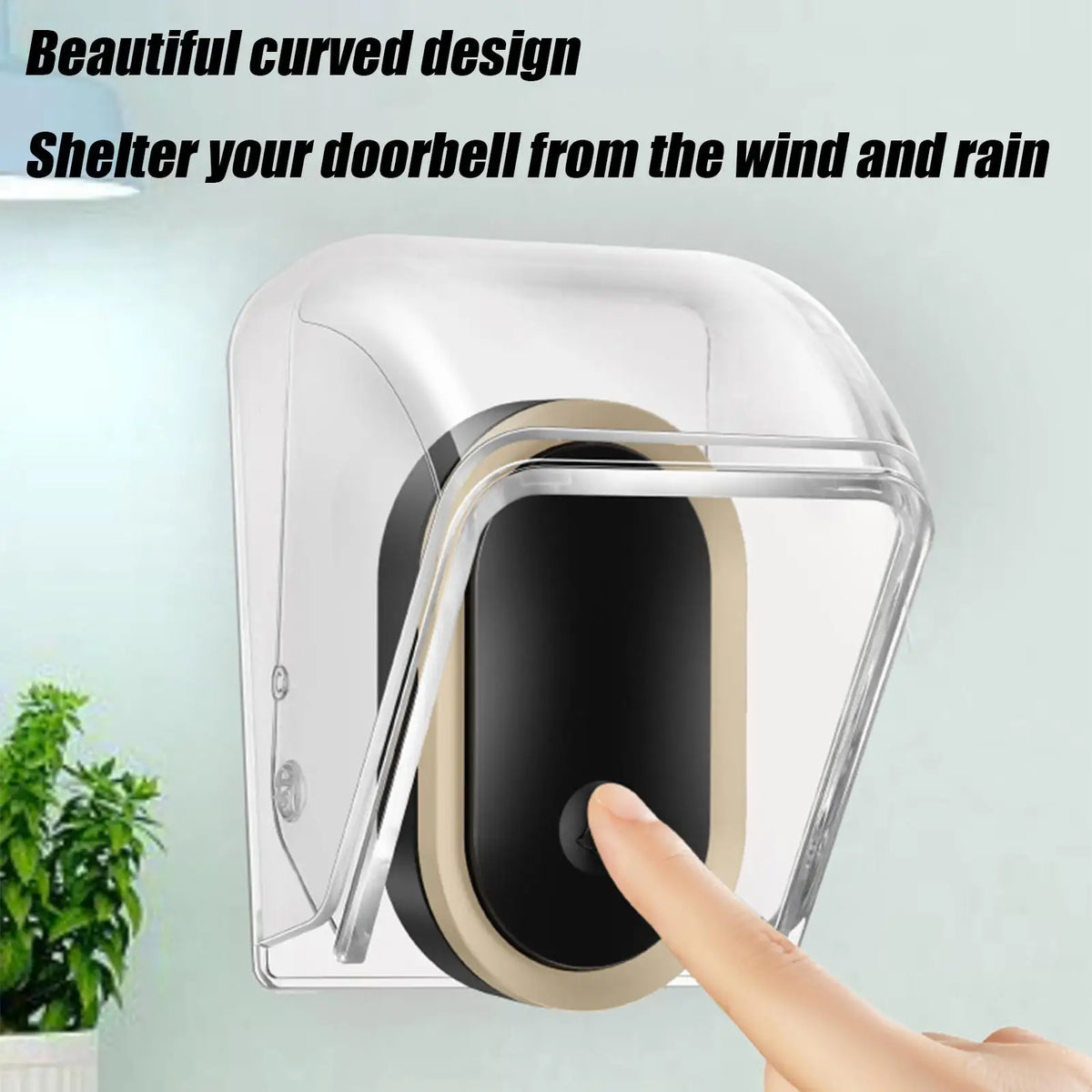 Waterproof Doorbell Cover Rain Case Wireless Button Smart Ring Chime Zpaxo Default Title