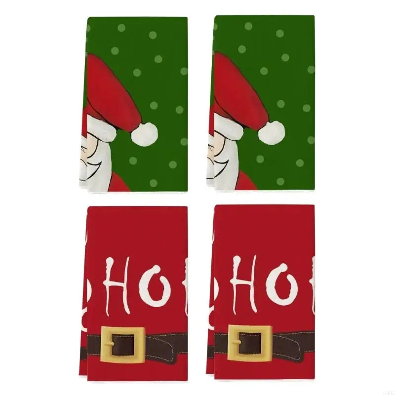Holiday Decorative Kitchen Towels Quick Drying Microfiber Christmas Zpaxo