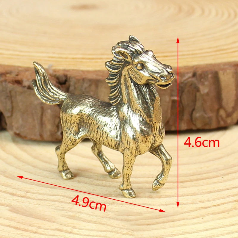 Animal Figurines Miniatures Children Toy Gifts Brass Cute Small Bear Statue Office Desk Ornaments Decorations Crafts Collections Zpaxo A07