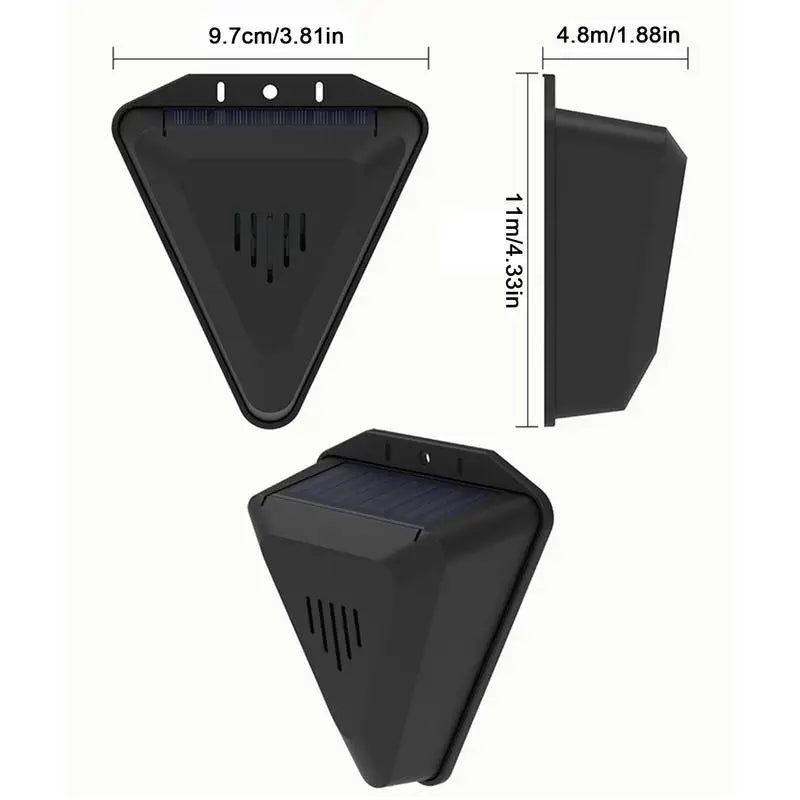 Solar Timer Bird Repeller 13 Sound Waterproof Repellent Alarm Outdoor Zpaxo