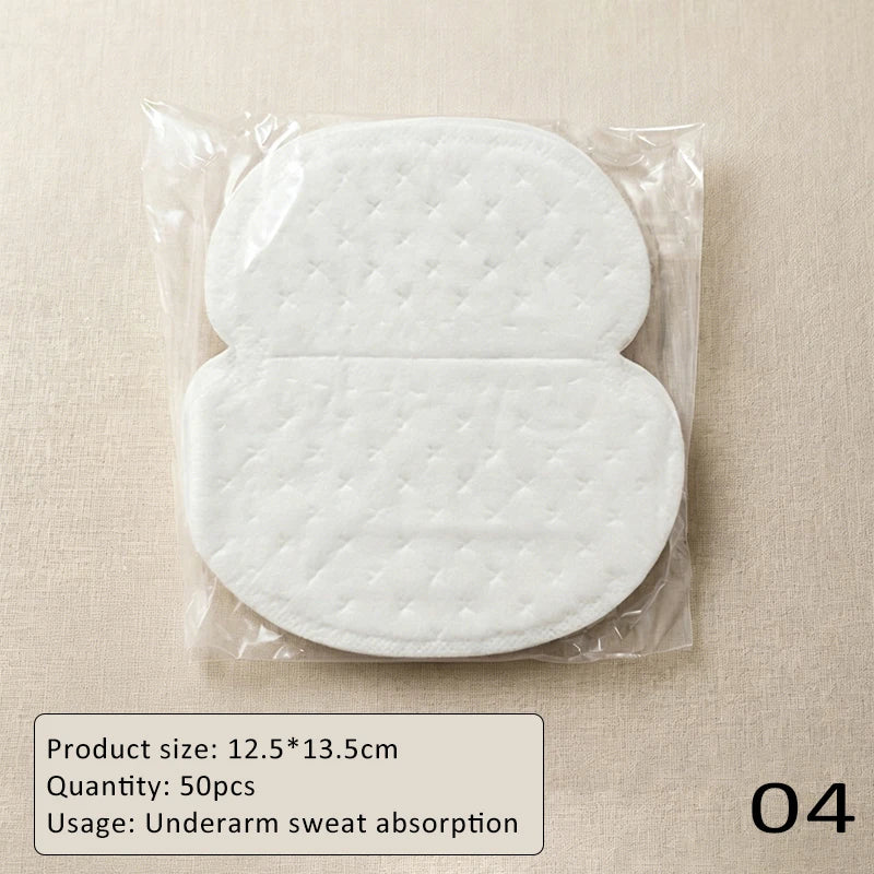 10/50pcs Underarm Sweat Pads Disposable Deodorant Sticker Ultra-thin Invisibled Summer Sweat Absorbing Guards Long-Lasting Fresh Zpaxo 04-50pcs