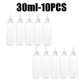 Empty Dropper Bottle Transparent Plastic Refillable Mini Squeeze Zpaxo 30ML-10PCS