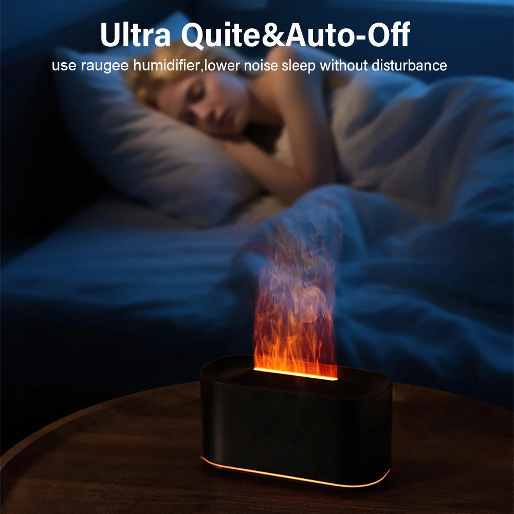 Aroma Humidifier Flame Essential Oils Diffuser Air Home Bedroom Mini Zpaxo