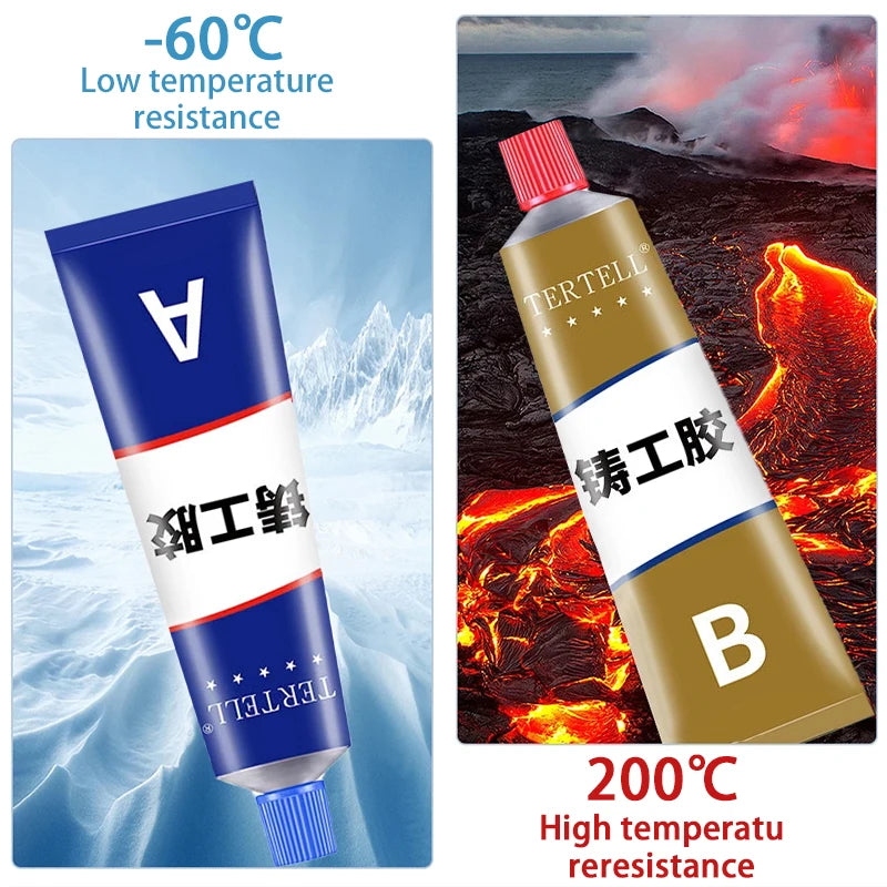 Extra Strong Glue Magic Repair AB Casting Liquid Metal Paste Cold Zpaxo