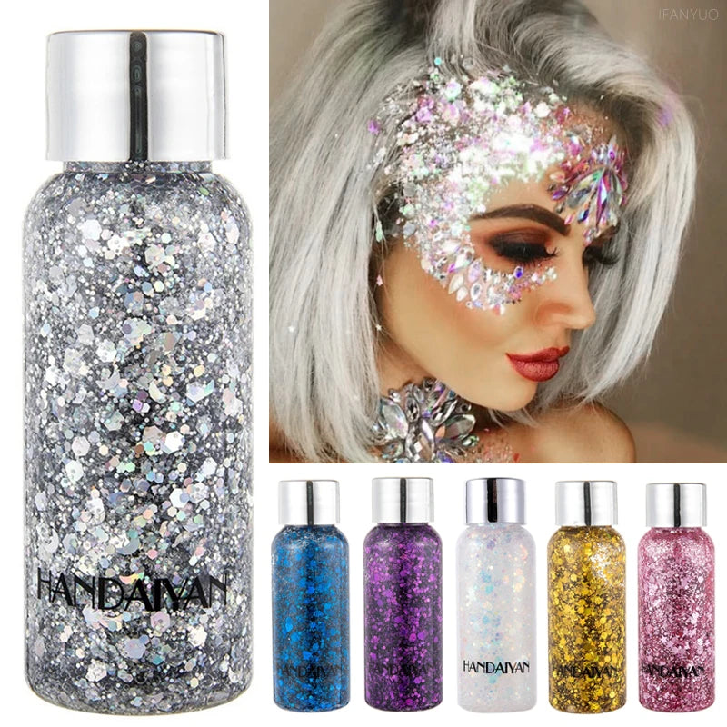 Eye Glitter Body Face Gel Art Waterproof Gloss Shine Multifunctional Zpaxo