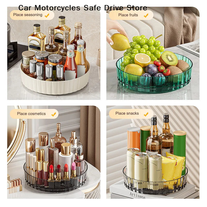 CM360 Rotating Seasoning Storage Rack Kitchen Spice Non-slip Cabinet Zpaxo