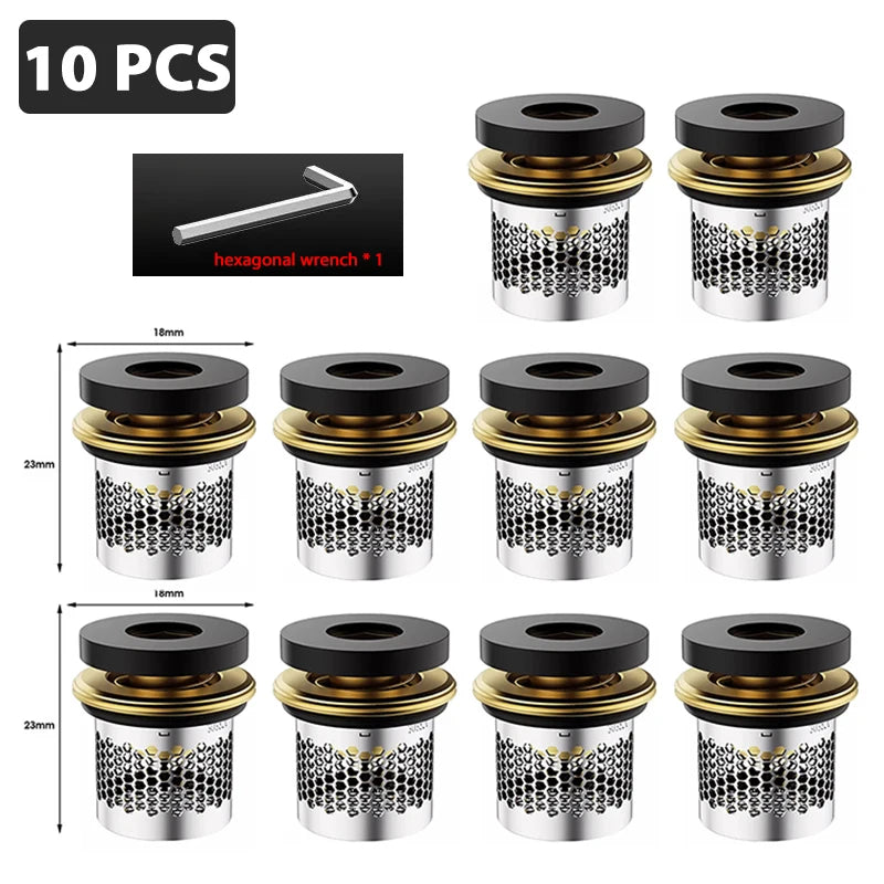 Water Stop Valve Pipeline Brass Raw Material Angle Faucet Automatic Zpaxo 10PCS with 1 wrench