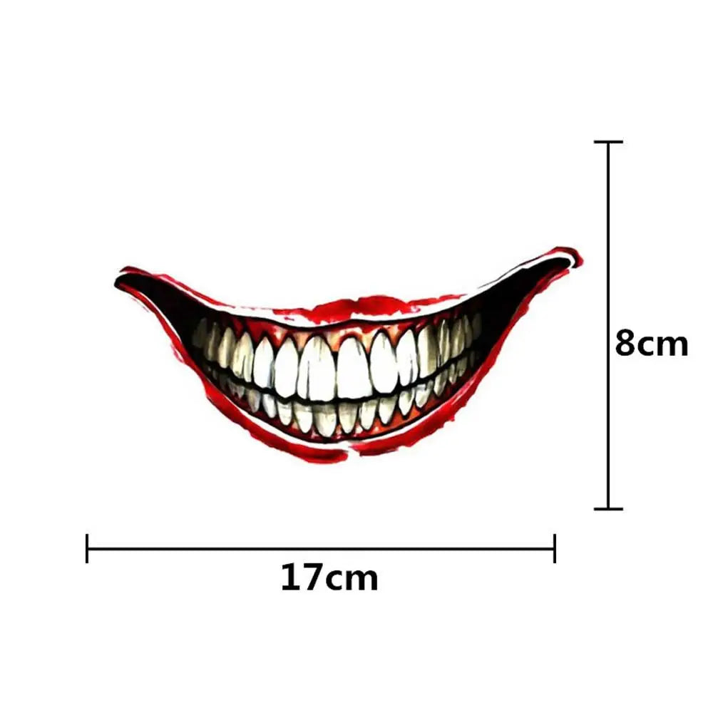 Decal Decorative Tag Motorcycle Sticker Car Decal Graffit Mouth Sticker Joker Graffit Car Sticker Skeleton Metal Car Sticker Zpaxo