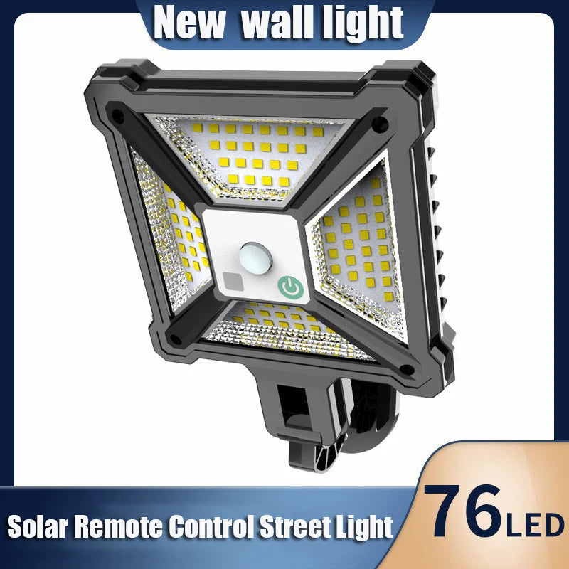 Solar Street Light Remote Control Outdoor IP65 Waterproof Motion Zpaxo 76LED No Control China Mainland