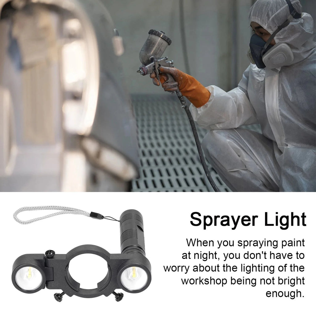 Spray Gun Light Airbrush Paint Fill Universal Adjustable Lighting Zpaxo
