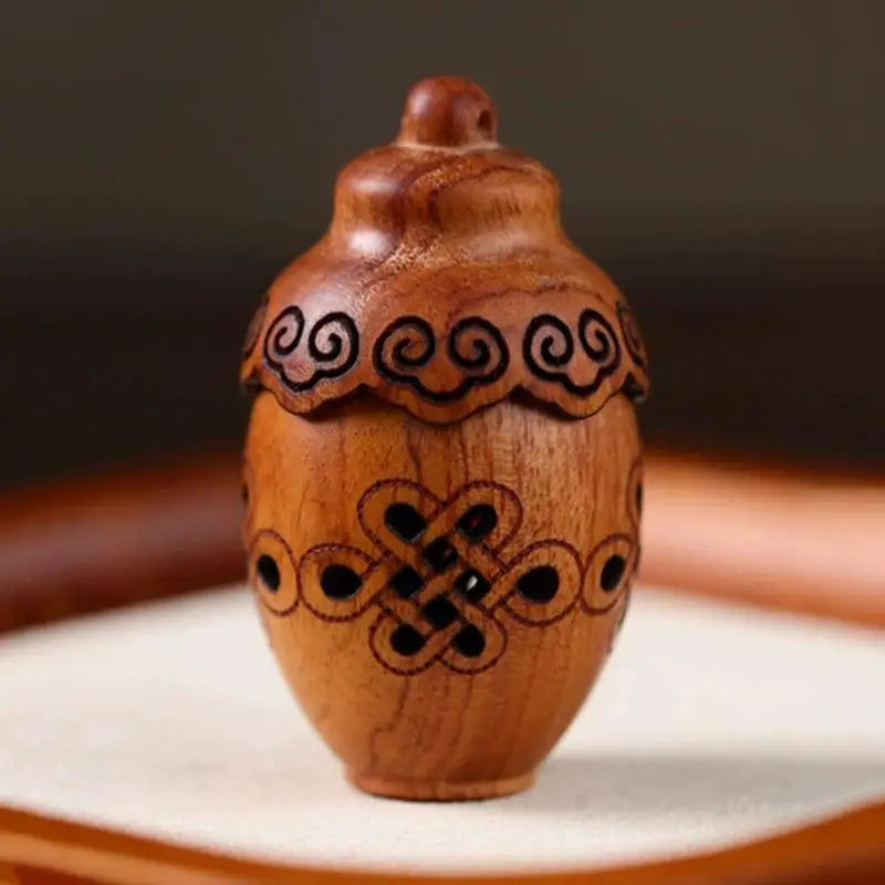 Auto Mini Wooden Aromatherapy Diffuser Perforated Bottle Hanging Zpaxo A7