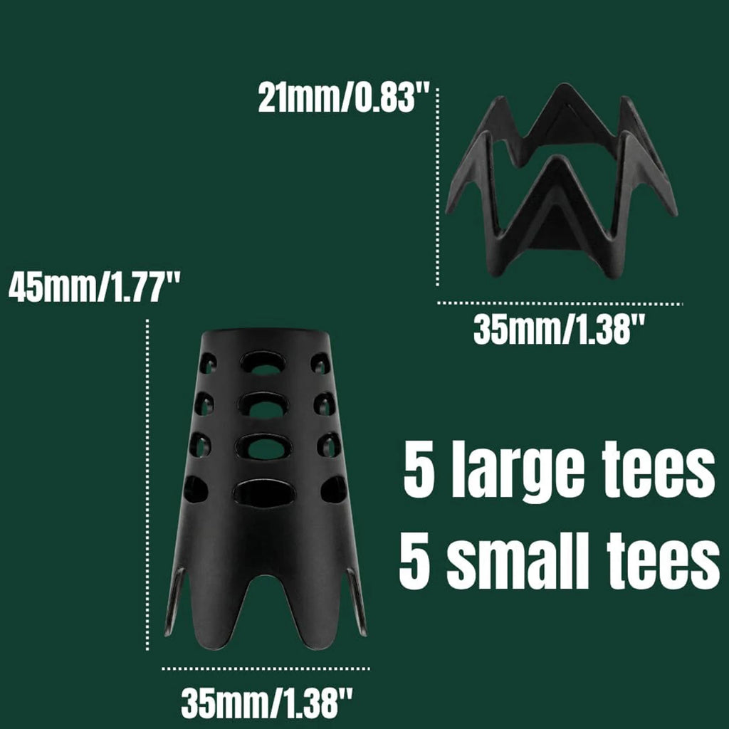 Golf Mat Tee Holder Reusable Portable Tees Height Adjustable Golfs Zpaxo