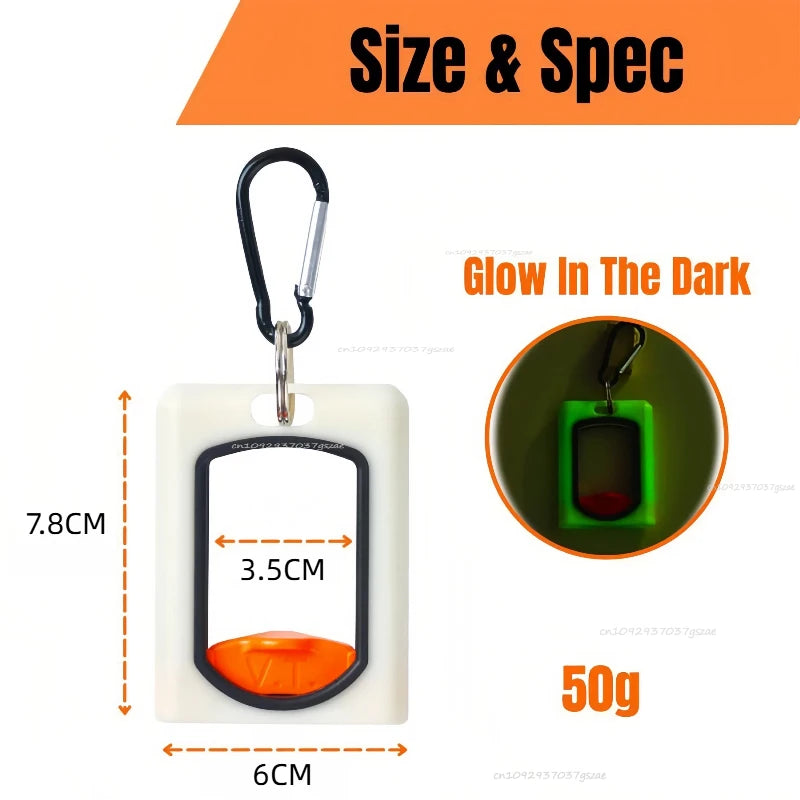 Round Square Fluorescent Cable Tie Organizer Cable Tie Holder Portable Cable Tie Storage Tool Electrical Wire Tie Organizer Zpaxo