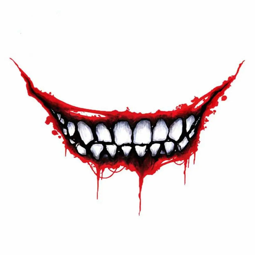 Decal Decorative Tag Motorcycle Sticker Car Decal Graffit Mouth Sticker Joker Graffit Car Sticker Skeleton Metal Car Sticker Zpaxo L-B