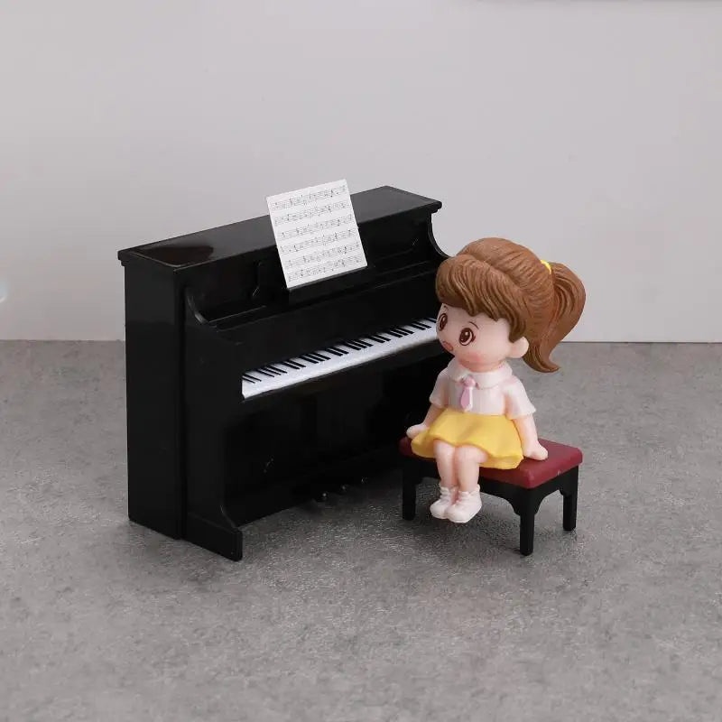 Dollhouse Playhouse Scene Accessory Simulated Mini Piano Musical Zpaxo A2
