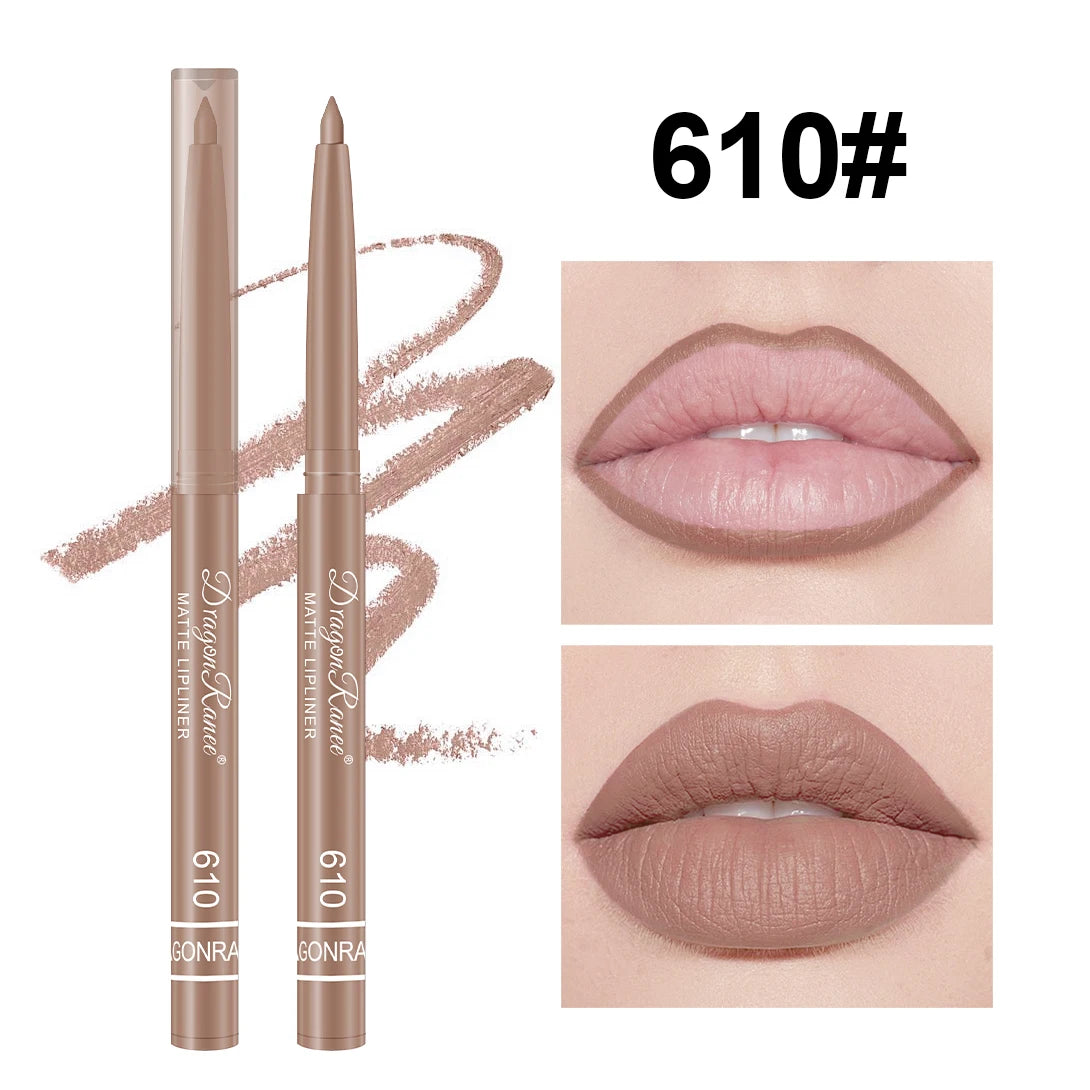 Lip Liner to Outline the Lip Shape, Beginner-Friendly, Natural and Delicate, Waterproof, Matte, Nude Color Lip Liner Zpaxo 10Dr7001