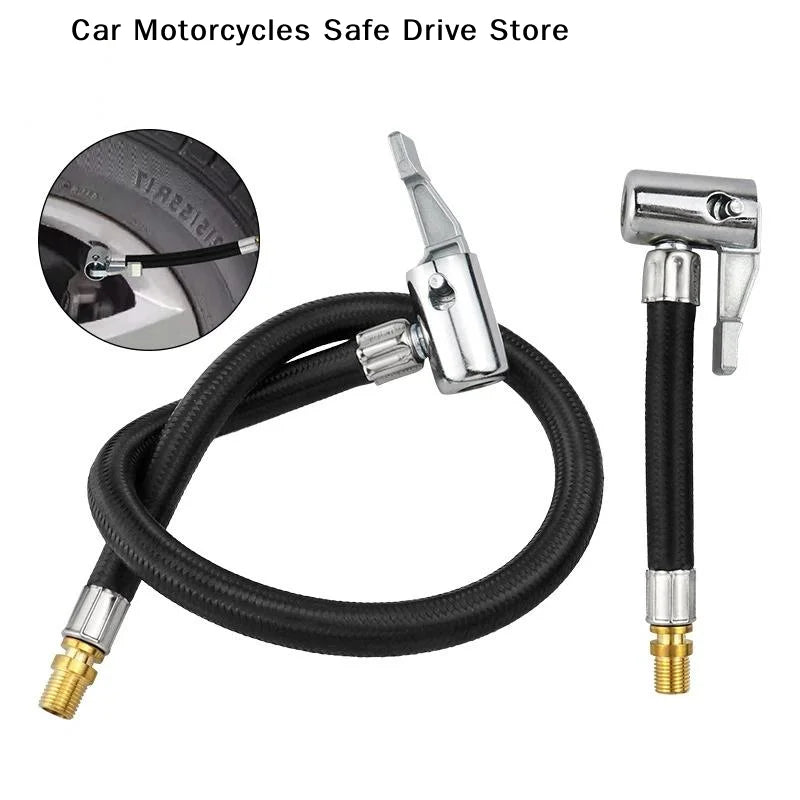 10 20 Tire Inflator Hose Extension Tube Bike Car Tyre Locking Air Zpaxo
