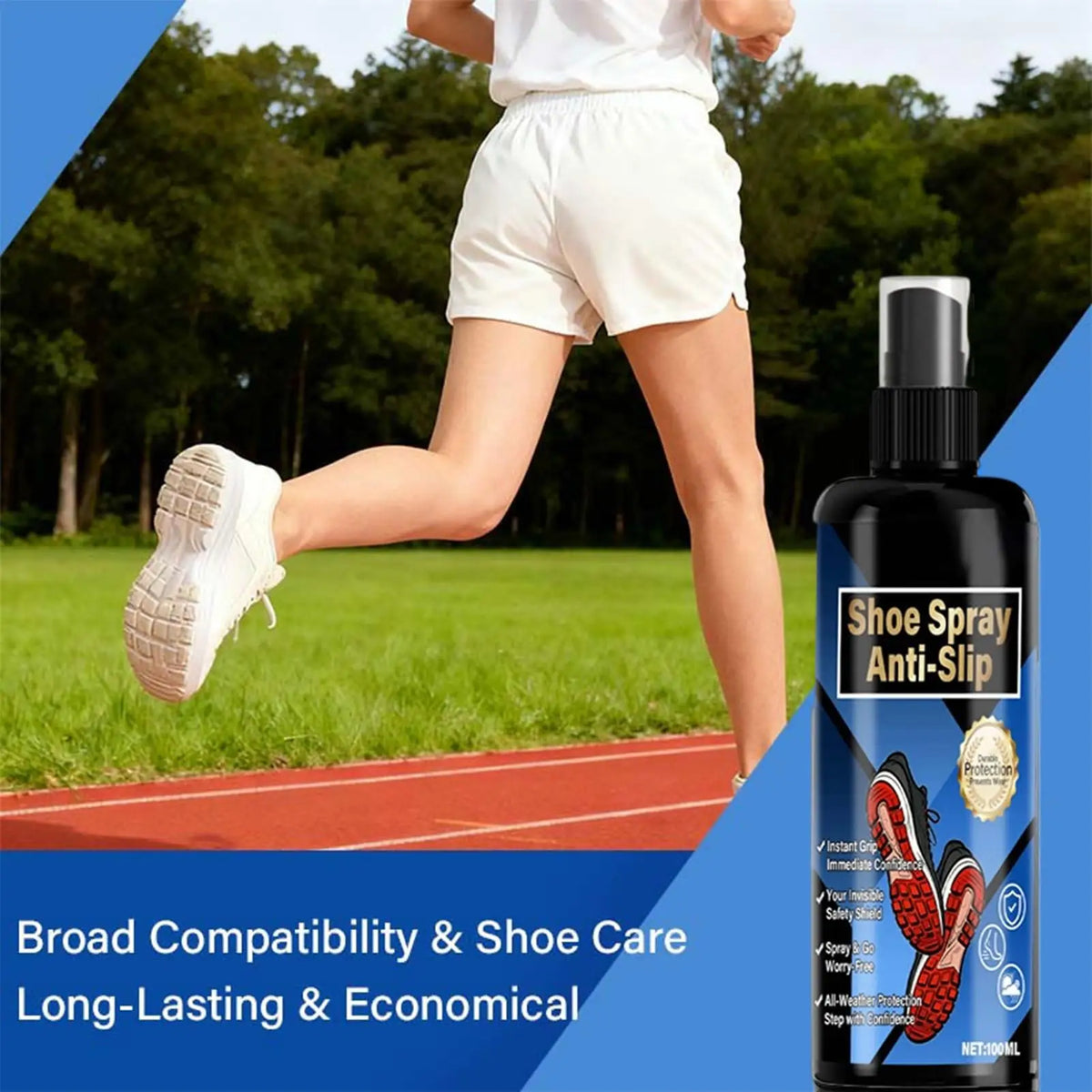 Shoe Grip Spray Anti Slip Enhancer Sports Safety Traction Liquid Zpaxo