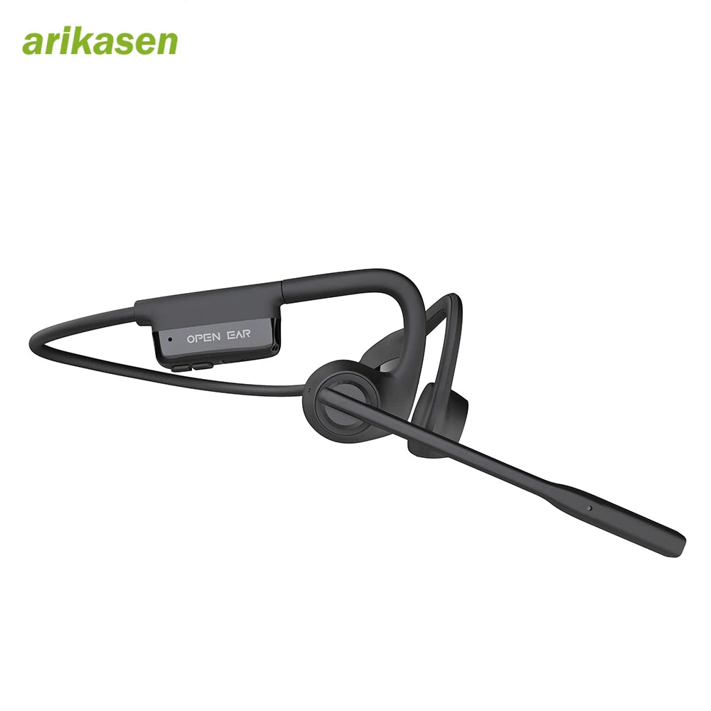 Open Ear Headphones Mic Bluetooth Headset Microphone Headphone Noise Zpaxo Black
