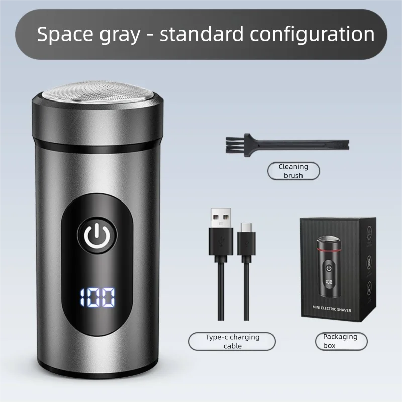 Aluminum Alloy Small Steel Cannon Electric Mini Digital Shaver Water Zpaxo 1pc