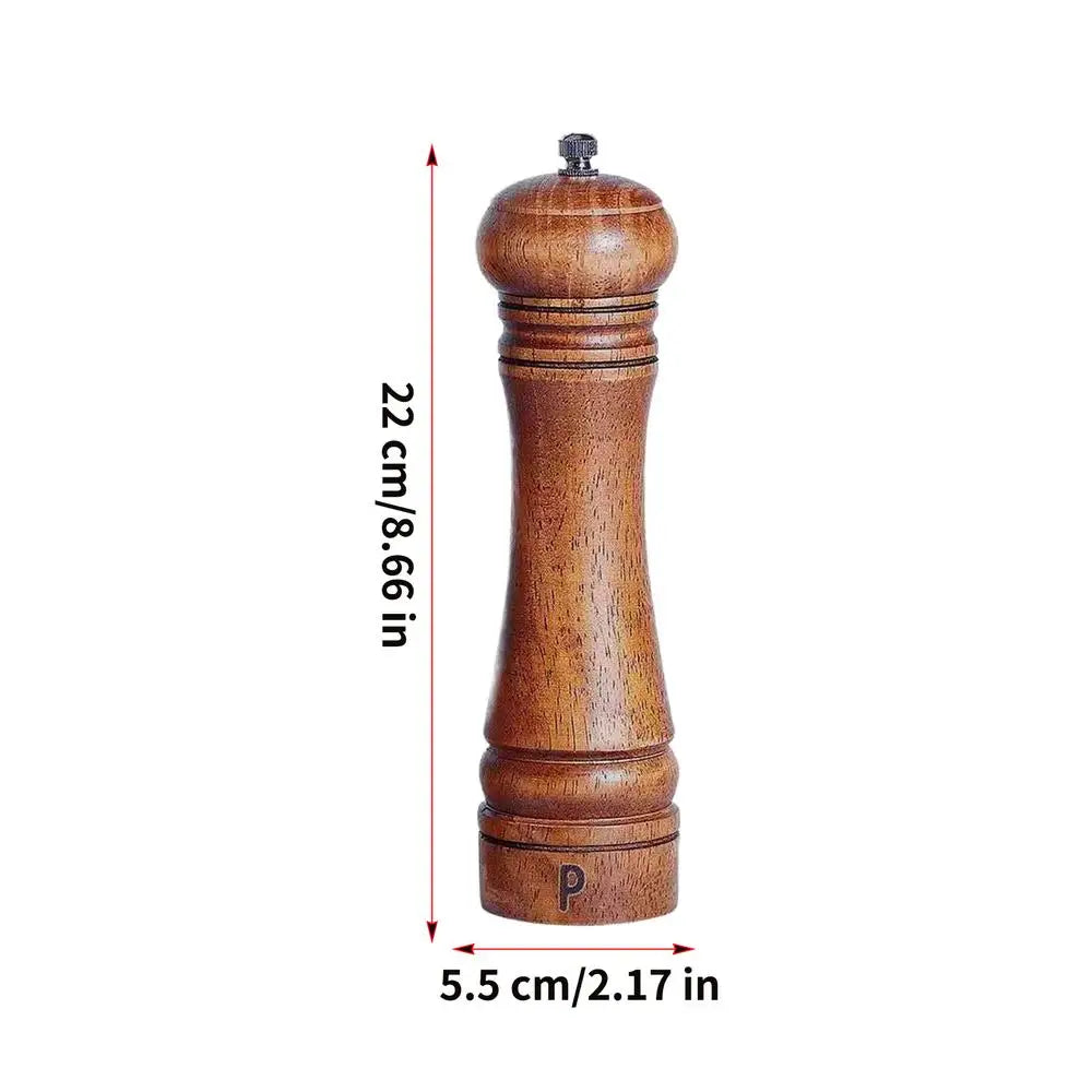 Wooden Salt Pepper Grinder Refillable 1 Spoon 2 Cleaning Brushes Zpaxo China Mainland A