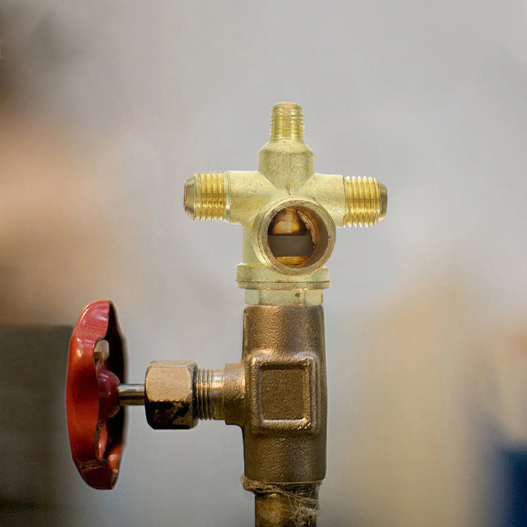 Air Compressor Valve 4 Ways Threaded Check Non-return Pneumatic Zpaxo