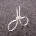 Lot 14x12x0 Plastic Police Handcuffs Double Flex Cuff Disposable Zip Zpaxo White