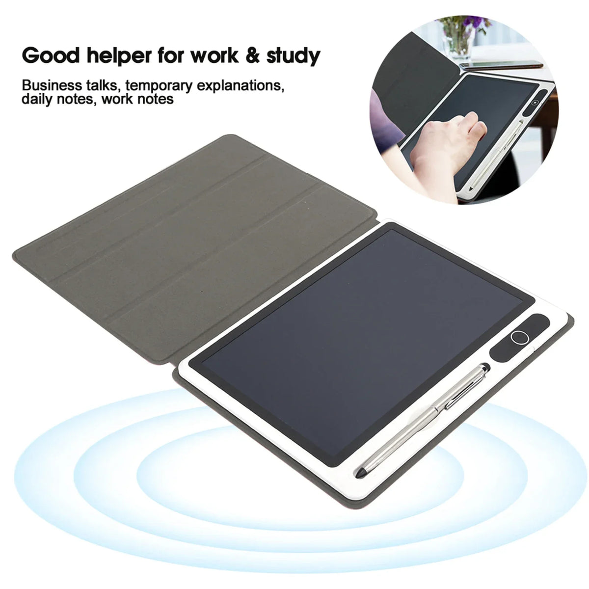 Drawing Pad Electronic Notepad LCD Tablet Drawing Pad Business Supplies Hand Painting Tool 9 Inch Electronic Notepad LCD Tablet Zpaxo