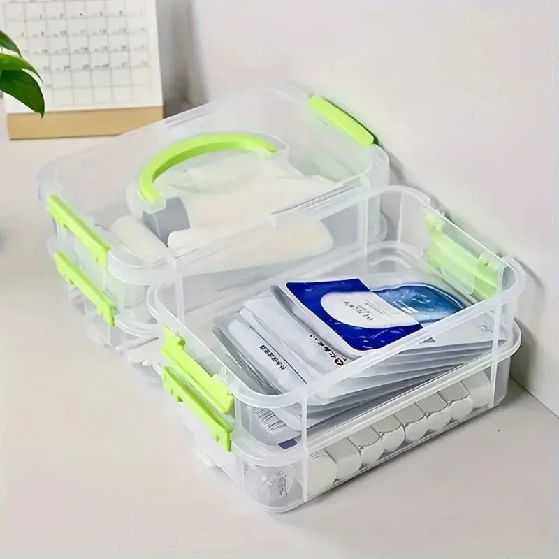 Building Blocks Storage Box Transparent Visibility Tool Zpaxo