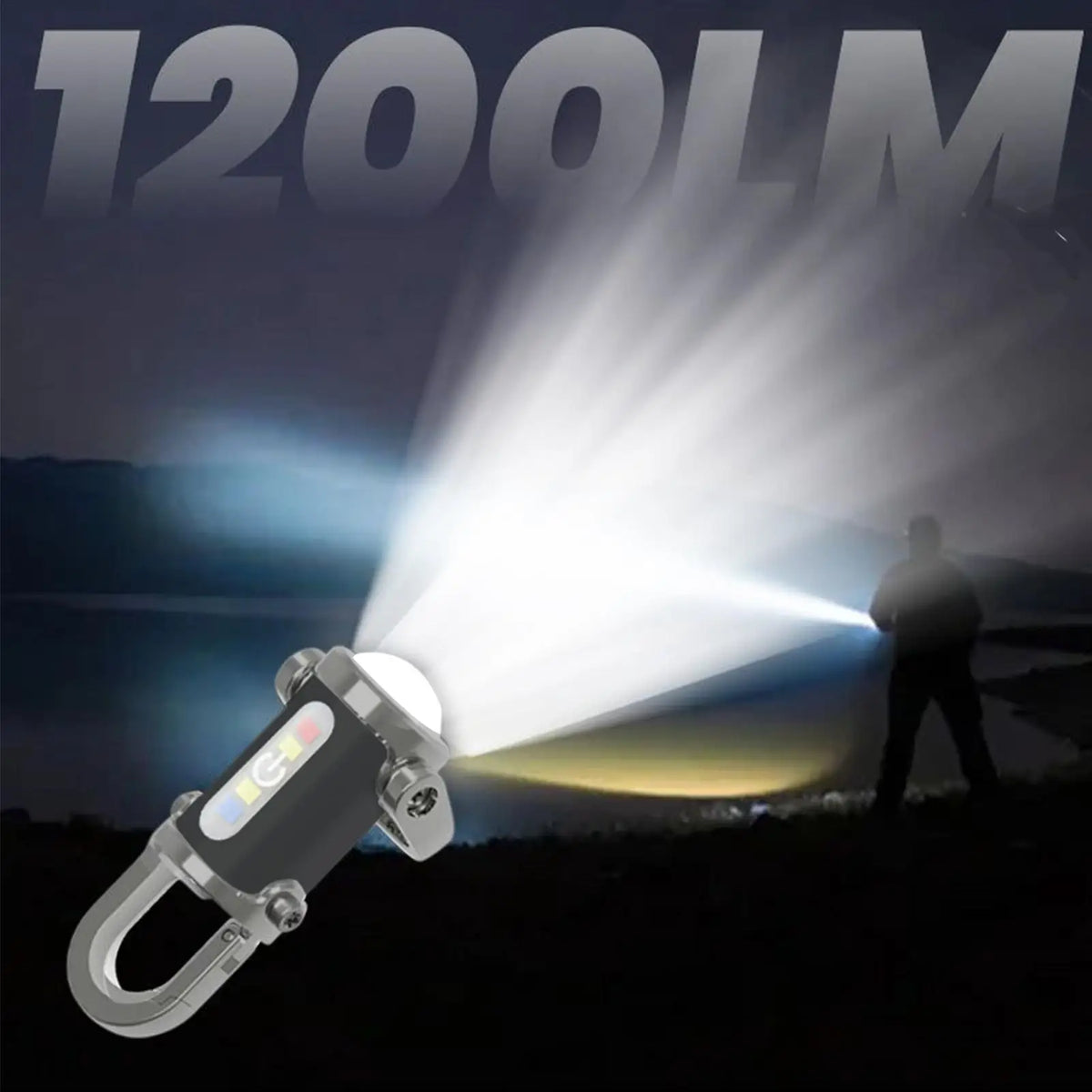 Rechargeable Keychain Flashlight Mini LED Torch Bright Portable Zpaxo