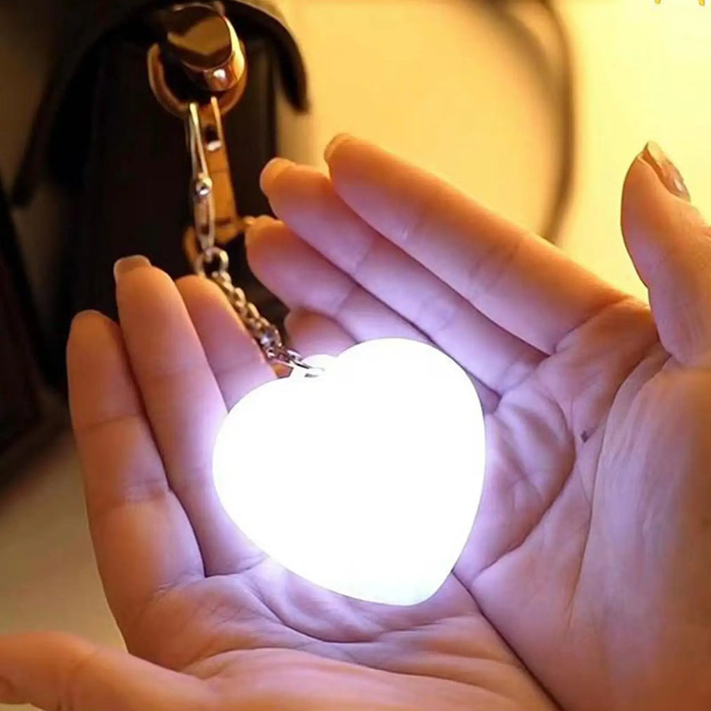 Rechargeable LED Purse Light Wallet Lamp Heart Shape Touch Sensor Zpaxo