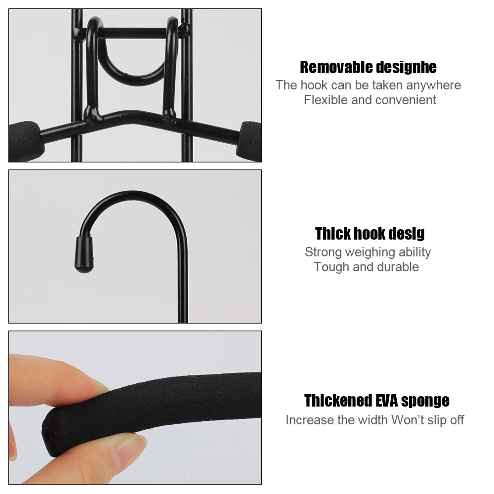 5 Layer Mounted Hanger Household One-piece Clothes Detachable Storage Zpaxo