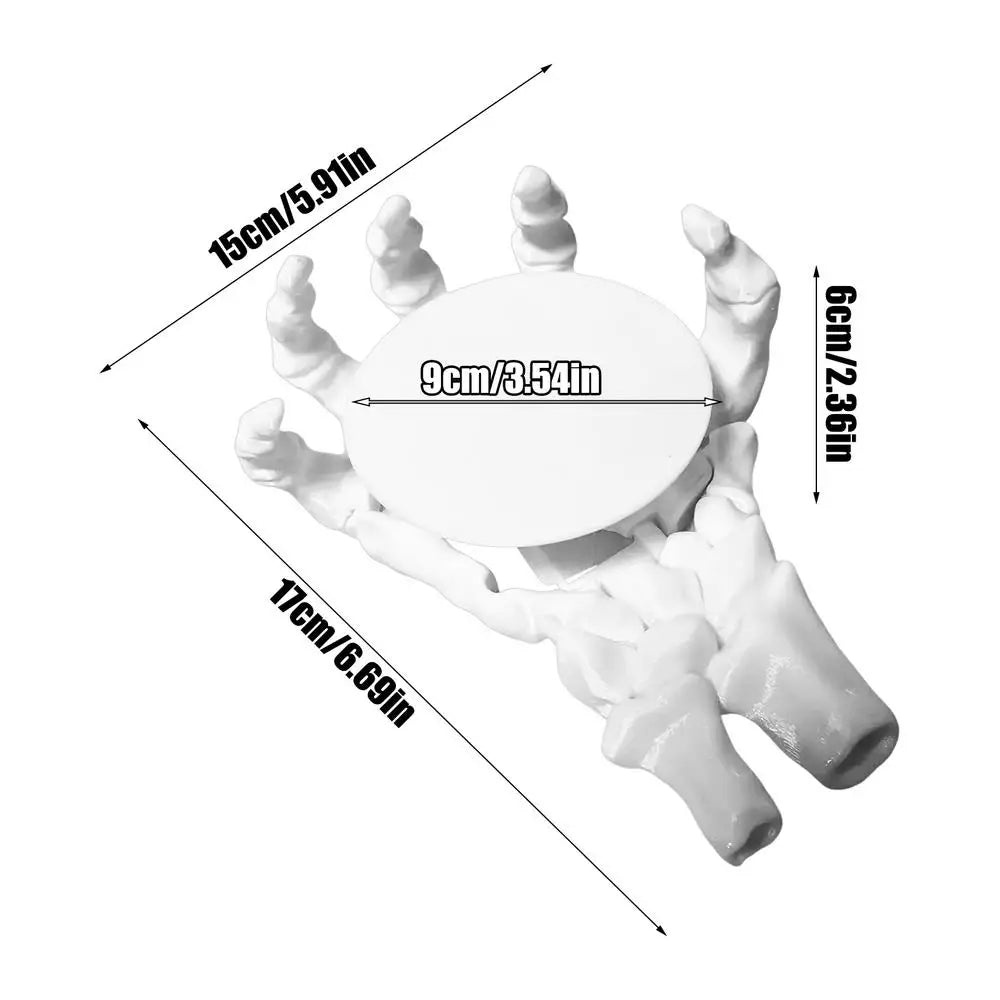 Gothic Coasters Skull Hand Cup Mat 3D Funny Decorative Drinks Zpaxo China Mainland White