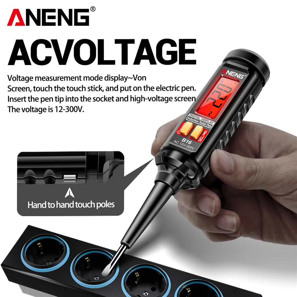 Voltage Tester Pen 12V-300V Non-contact Induction Detector NCV Zpaxo