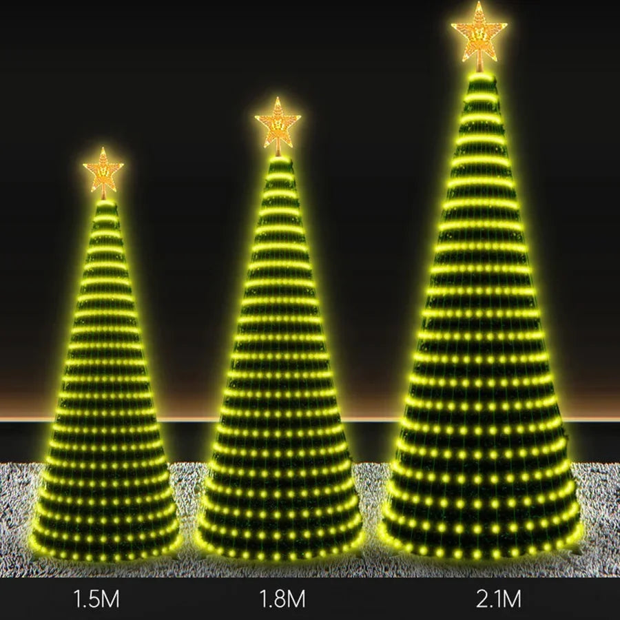 Smart Christmas Ornamental Tree Lamps APP Music Sync Waterproof Zpaxo