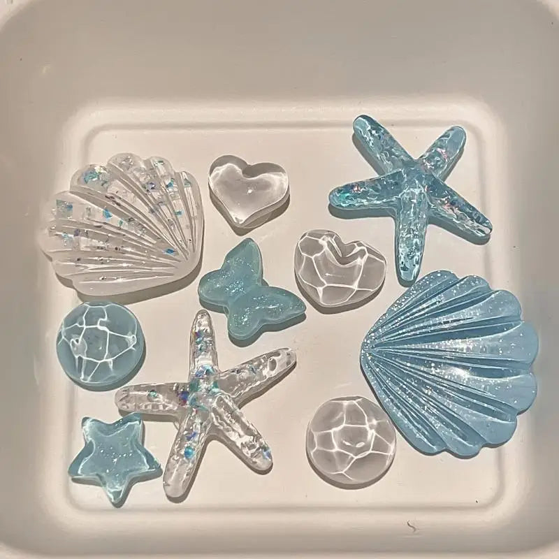 Girls DIY Clogs Sandals Decor Adorable Starfish Shell Resin Charms Zpaxo A2