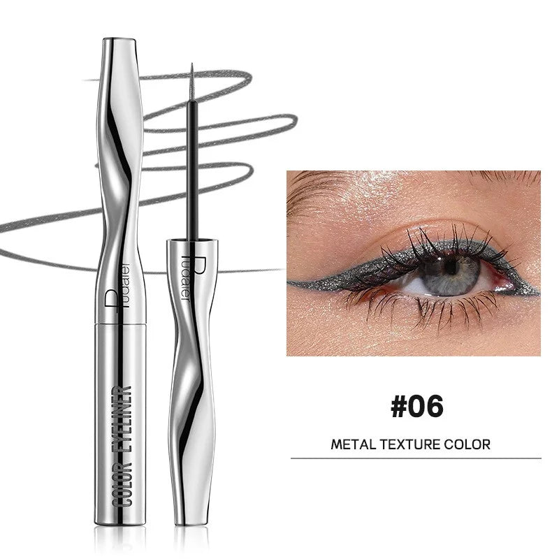 Colourful Eyeliner Liquid Waterproof Matte Pearllight Pen Long Zpaxo 06