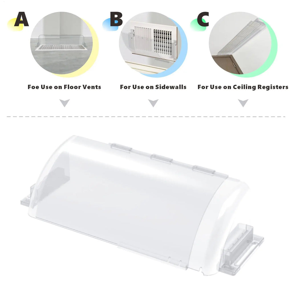 Magnetic Ceiling Vent Deflector Extendable Anti-direct Blowing Air Zpaxo