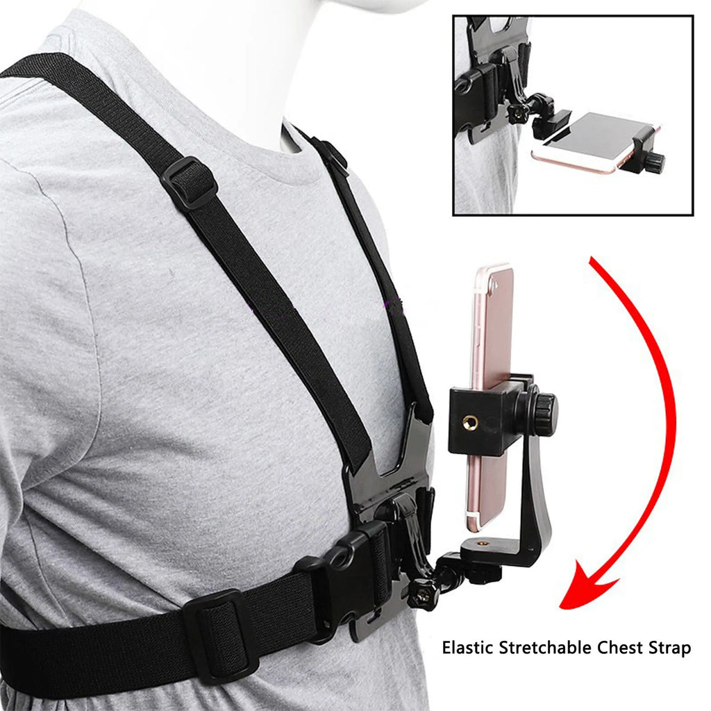 Mobile Phone Chest Strap Detachable Stand Convenient Quick Release Zpaxo