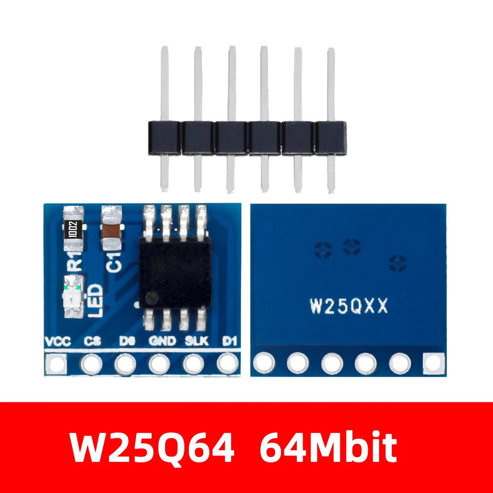 W25Q128 W25Q64 W25Q32 32bit 64bit 128Mbit 8MByte FLASH Norflash Zpaxo W25Q64