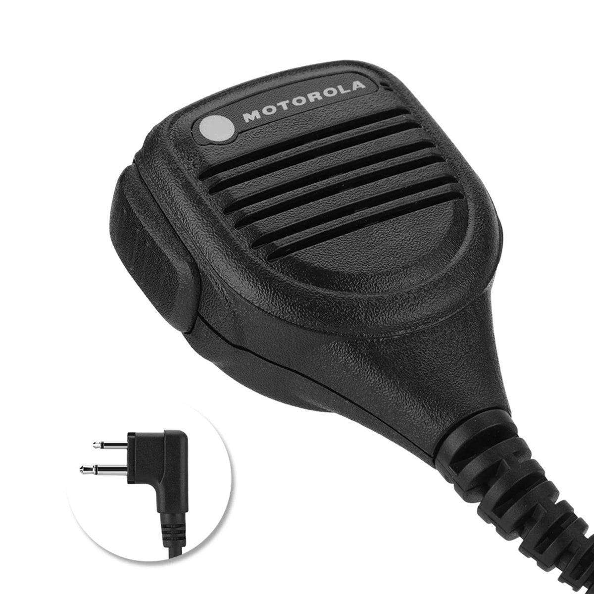 Headphone Jack Speaker Mic Walkie Talkie Radio Hand Microphone Steel Zpaxo