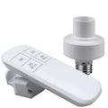E27 Wireless Remote Control Light Socket Lamp Holder 20M Range For LED Bulbs Lamp Socket Wireless Light Switch Kit AC 110V 240V Zpaxo White