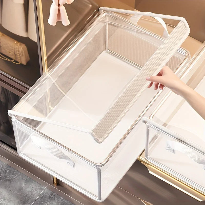 Foldable PVC Storage Box Large Capacity Dustproof Organizer Clothes Zpaxo